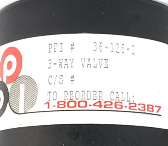 PETER PAUL 36-126-2 / 361262 3-WAY VALVE 7C-11-K24 *INCOMPLETE