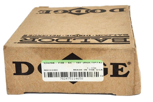 NIB BALDOR DODGE 124208-F4B-SC-107 4-BOLT FLANGE MOUNT BEARING 1-7/16''