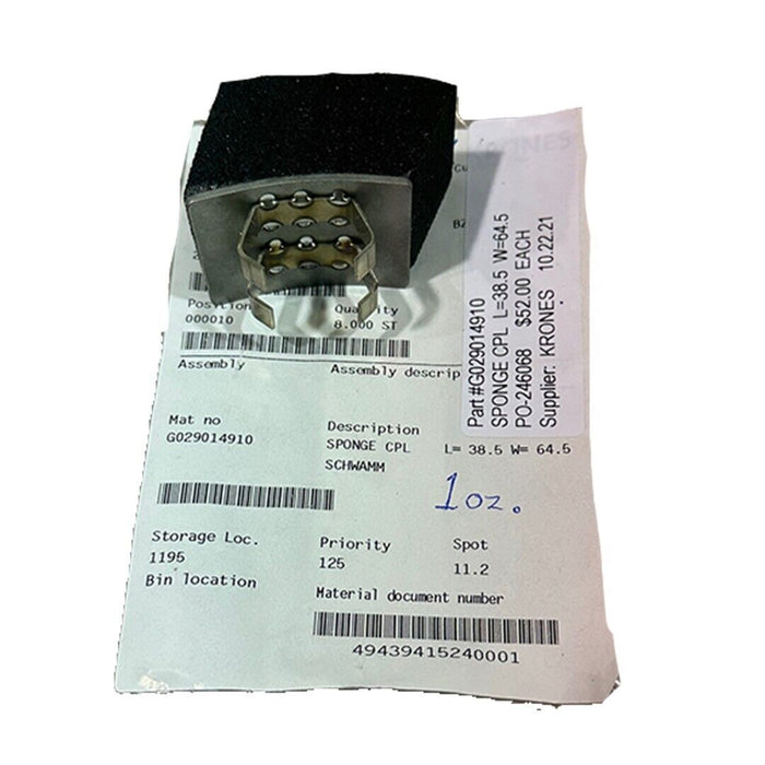 NEW KRONES G029014910 SPONGE CPL L=38.5 W=64.5