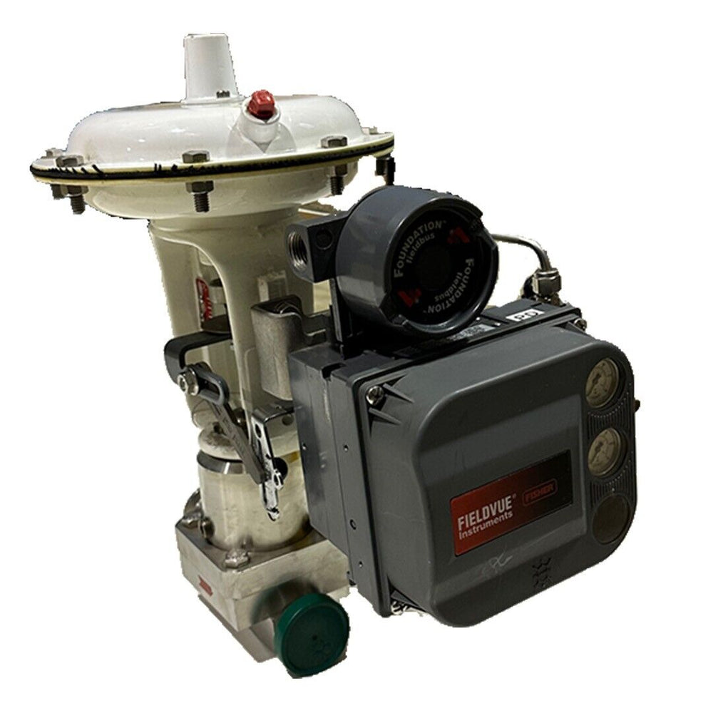 NEW FISHER 32-84021SI / 3284021SI CONTROL VALVE W/ DVC6010F FIELDVUE POSITIONER