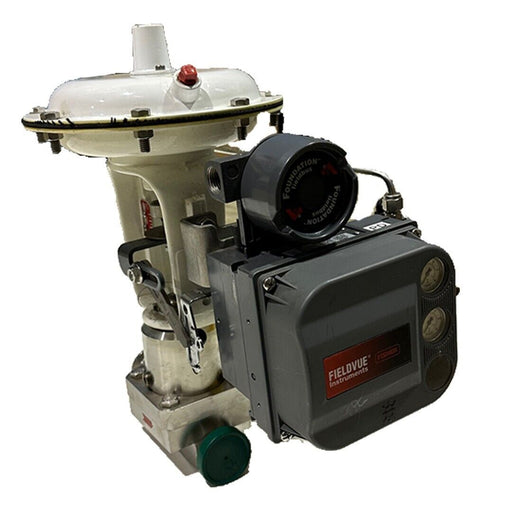NEW FISHER 32-84021SI / 3284021SI CONTROL VALVE W/ DVC6010F FIELDVUE POSITIONER