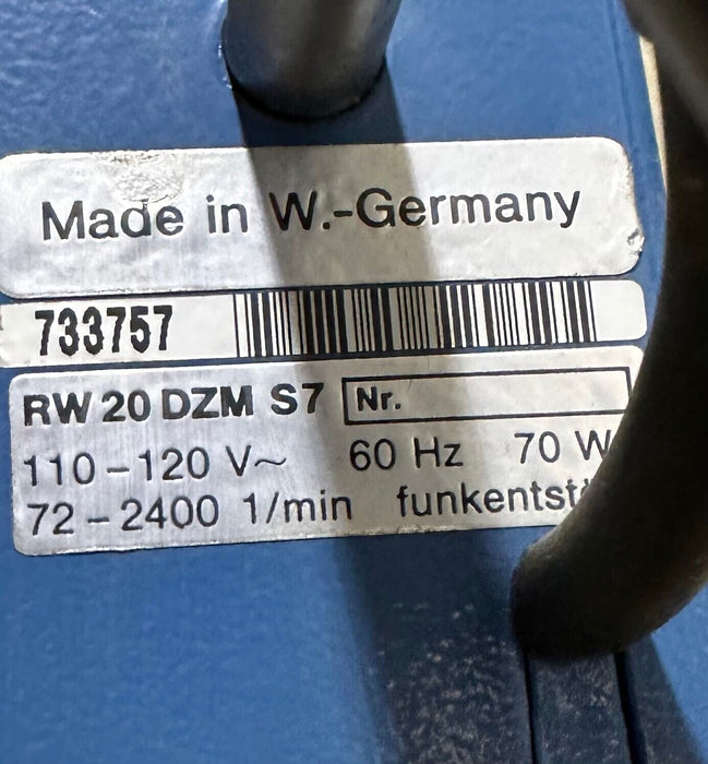 FOR PARTS TEKMAR RW 20 DZM / RW20DZM MIXER 110/120V 60Hz 70W RW 20 DZM S7