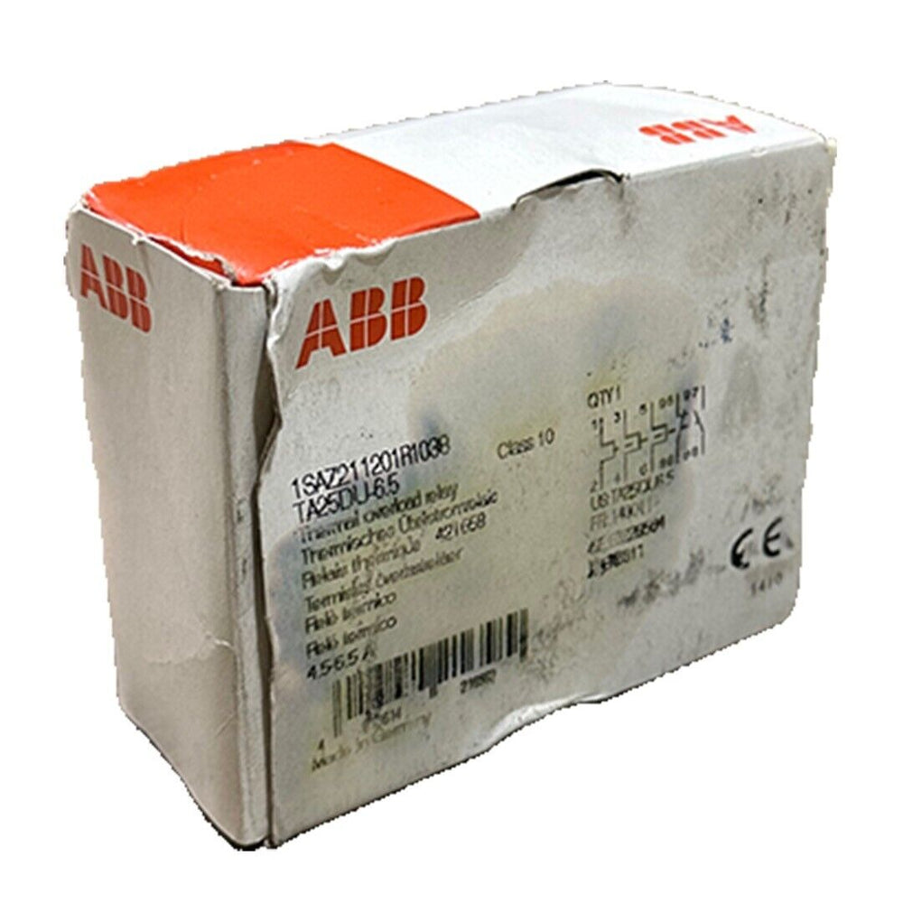 NEW ABB TA25DU-6.5 / TA25DU65 THERMAL OVERLOAD RELAY CLASS 10 1SAZ211201R1038