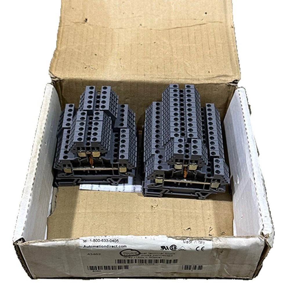 25 NEW AUTOMATION DIRECT DN-D10X / DND10X DOUBLE-LEVEL TERMINAL BLOCKS 10AWG