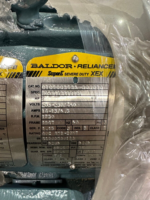 NEW BALDOR 0108003836-000010 / 0108003836000010 SUPER-E MOTOR 5HP M06H483X18261