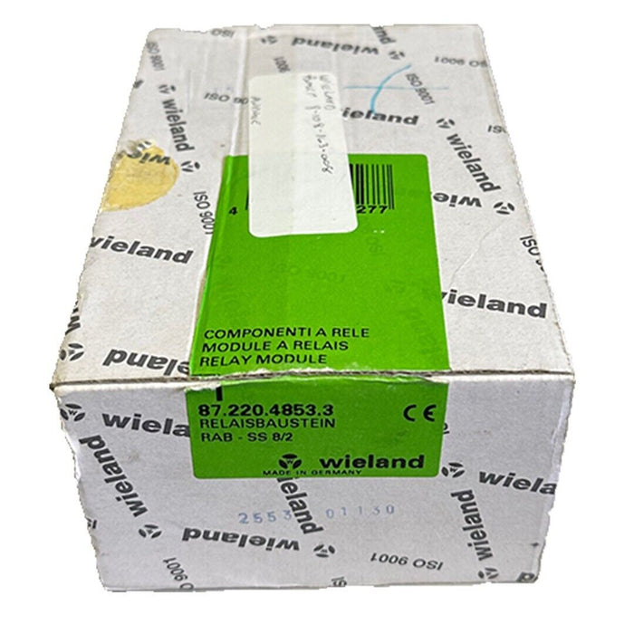 NEW WIELAND 87.220.4853.3 / 8722048533 RELAY MODULE RAB - SS 8/2 24VDC
