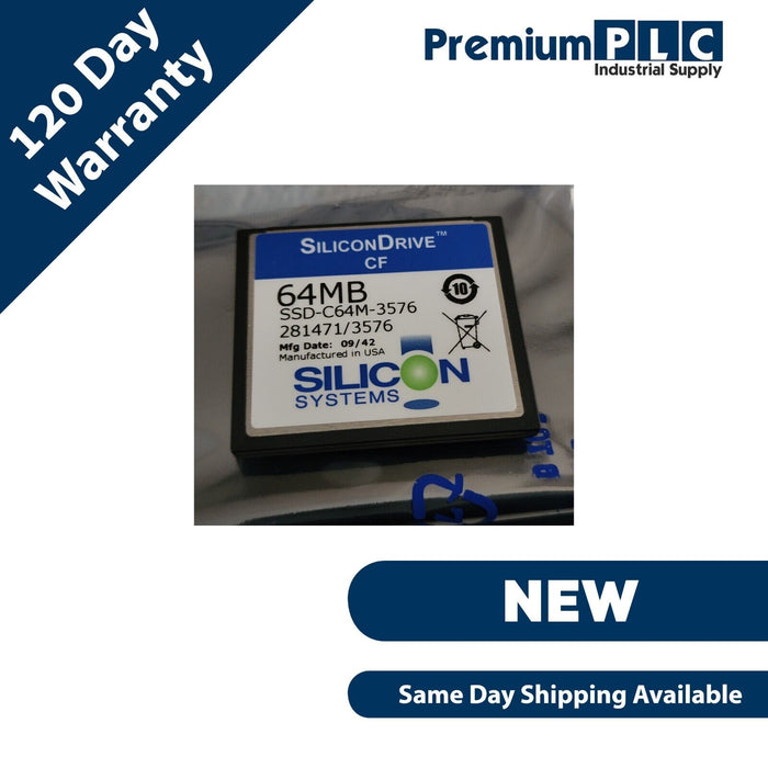 NEW B&R AUTOMATION 5CFCRD.0064-03 REV. D0 CompactFlash MEMORY CARD  (SLC) 64MB