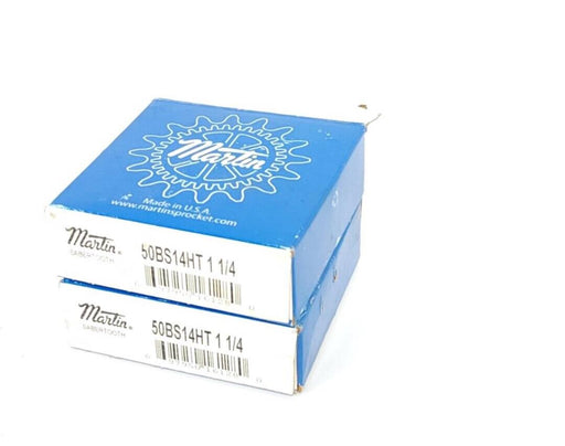 LOT OF 2 NIB MARTIN 50BS14HT 1 1/4 SABERTOOTH SPROCKETS