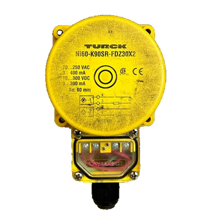 TURCK NI60-K90SR-FDZ30X2 / NI60K90SRFDZ30X2 INDUCTIVE SENSOR 20-250VAC 400mA