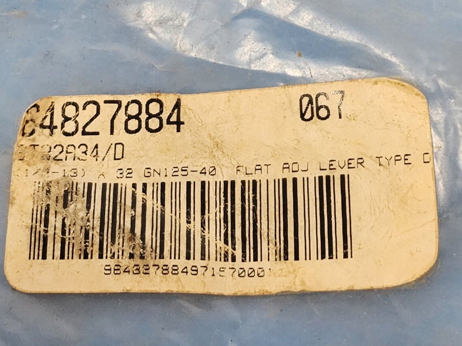 NEW ELESA 64827884 (1/2-13) X 32 GN125-40 FLAT ADJ LEVER TYPE D