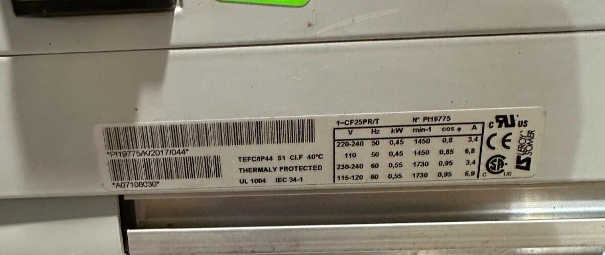 FOR PARTS EDWARDS A65201903 RV3 ROTARY VACUUM PUMP 50/60Hz 110/240V 1-PHASE