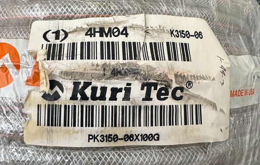 NEW KURI TEC K3150-06 / K315006 BRAIDED TUBING ROLL 100FT 4HM04 PK3150-06X100G