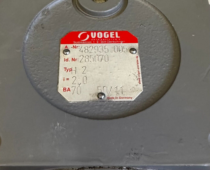 NEW VOGEL 482935-005 / 482935005 WORM GEAR REDUCER 285070