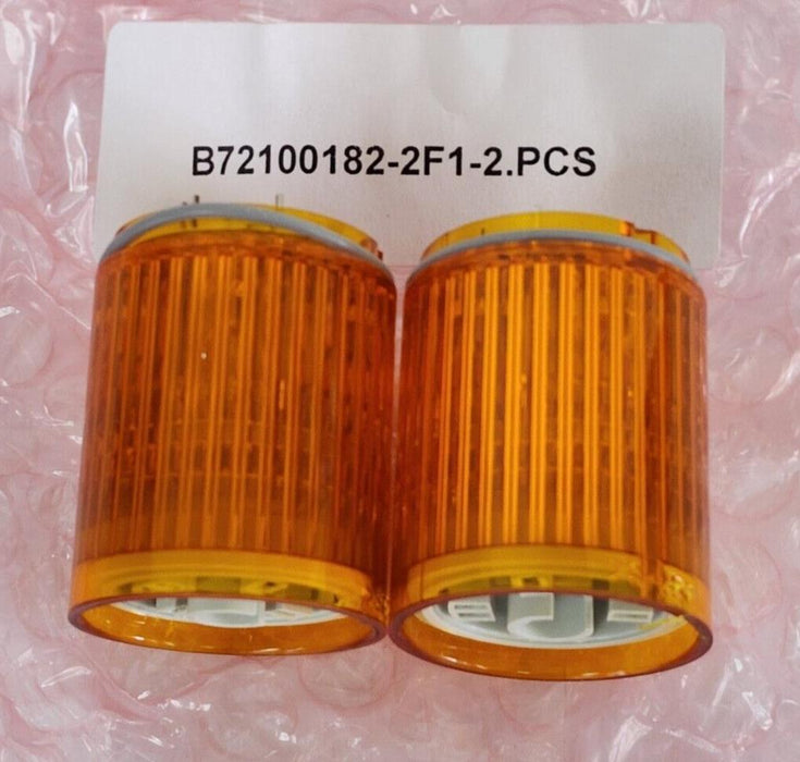 LOT OF 2 NEW PATLITE B72100182-2F1 AMBER LED MODULES FOR MP/MPS SERIES