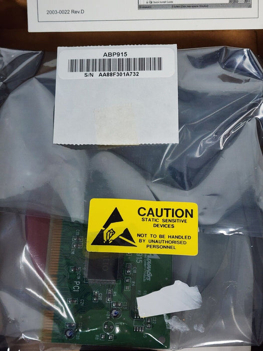 NIB ADVANSYS ABP-915H PCI SCSI CONTROLLER NEW IN BOX W/CABLE & SOFTWARE