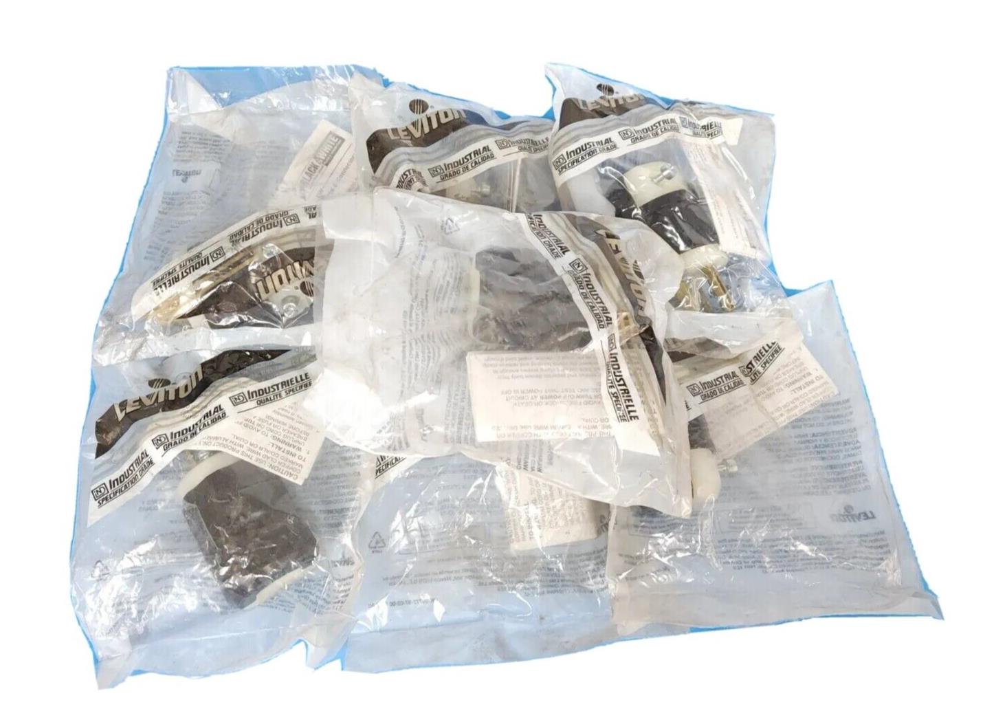 LOT OF 7 NEW LEVITON 5C375 PLUGS 20AMP 250VAC 2POLE 3WIRE NEMA 6-20P
