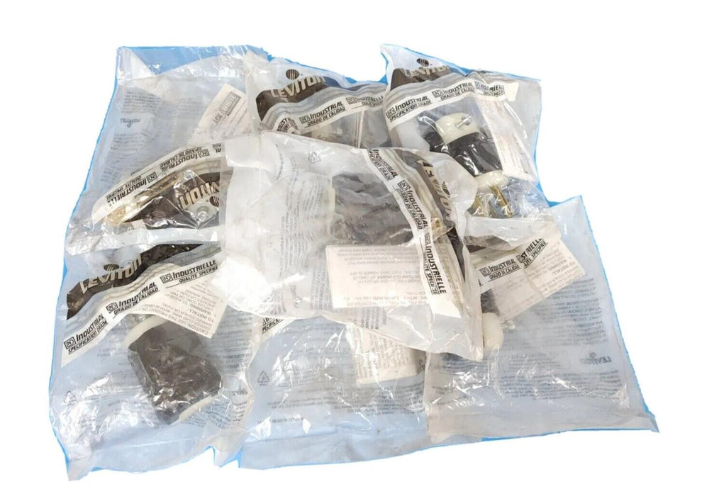 LOT OF 7 NEW LEVITON 5C375 PLUGS 20AMP 250VAC 2POLE 3WIRE NEMA 6-20P