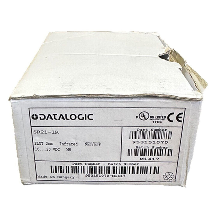 NEW DATALOGIC SR21-IR / SR21IR INFRARED SLOT SENSOR 2mm NPN/PNP 10-30V 953151070