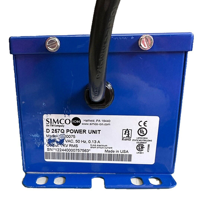 SIMCO D-257Q / D257Q POWER SUPPLY FOR STATIC CONTROL DEVICES 50Hz .13A 4000075