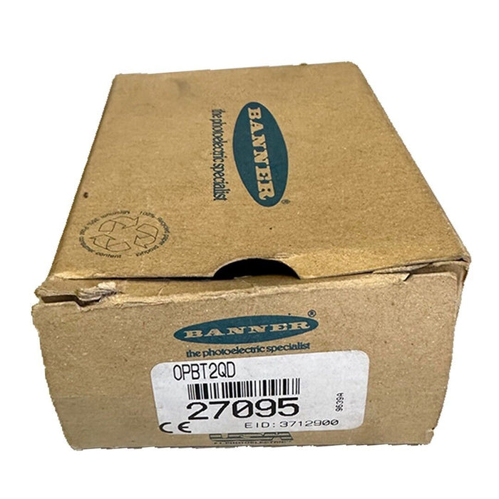 NEW BANNER OPBT2QD OMNI-BEAM POWER BLOCK 10-30VDC 100mA 27095