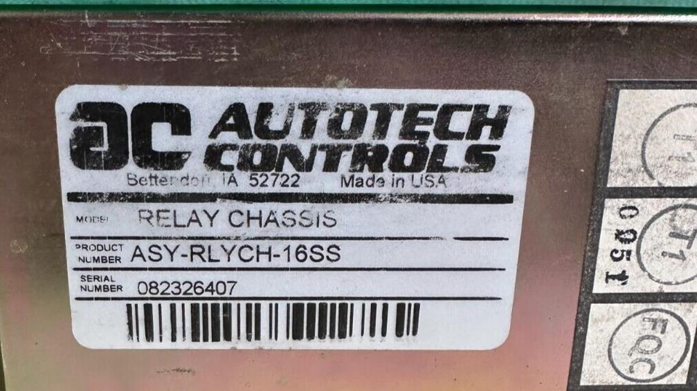 AUTOTECH CONTROLS ASY-RLYCH-16SS / ASYRLYCH16SS RELAY CHASSIS REMOTE POWER