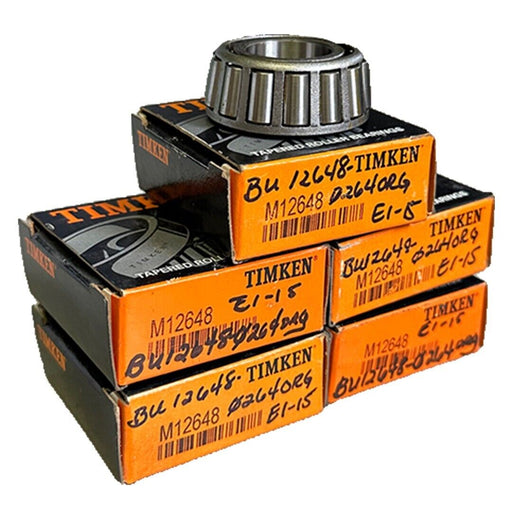 5 NEW TIMKEN M12648 CONE TAPERED ROLLER BEARINGS .875'' INTERNAL DIA