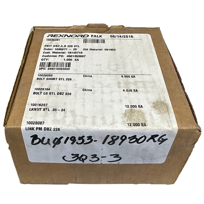 NEW REXNORD FALK 10030281 PKIT DBZ,A,B 226 STL BOLT KIT 001953 1095077-20