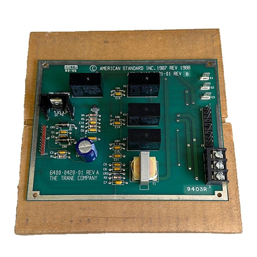NEW AMERICAN STANDARD INC TRANE 6400-0420-01 / 6400-0421-01 RELAY BOARD CHILLER