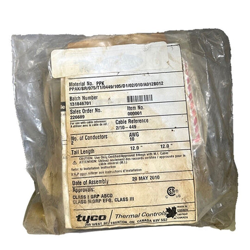 NEW TYCO PPAK/BR/075/T1/0449/105/D1/02/010/A012B012 KIT PPK 131846701 226689