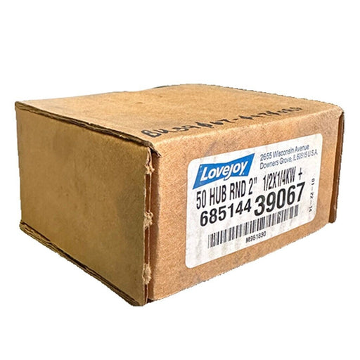 NEW LOVEJOY 685144-39067 / 68514439067 50 HUB RND 2'' 1/2X1/4KW