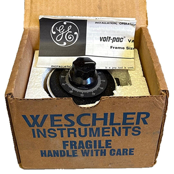 NEW GE WESCHLER INSTRUMENTS 9T92A0001 VARIABLE TRANSFORMER 120V 50/60Hz 1PH