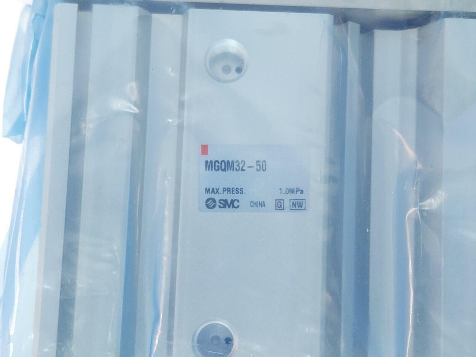 NEW SMC MGQM32-50 COMPACT GUIDE CYLINDER SLIDE BEARING MGQM3250, 1.0MPa