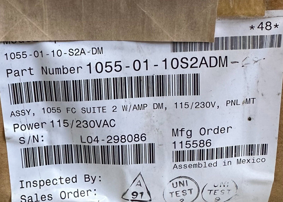 NEW ROSEMOUNT 1055-01-10-S2A-DM-68 / 10550110S2ADM68 Solu Comp II 1055 8W 3.28