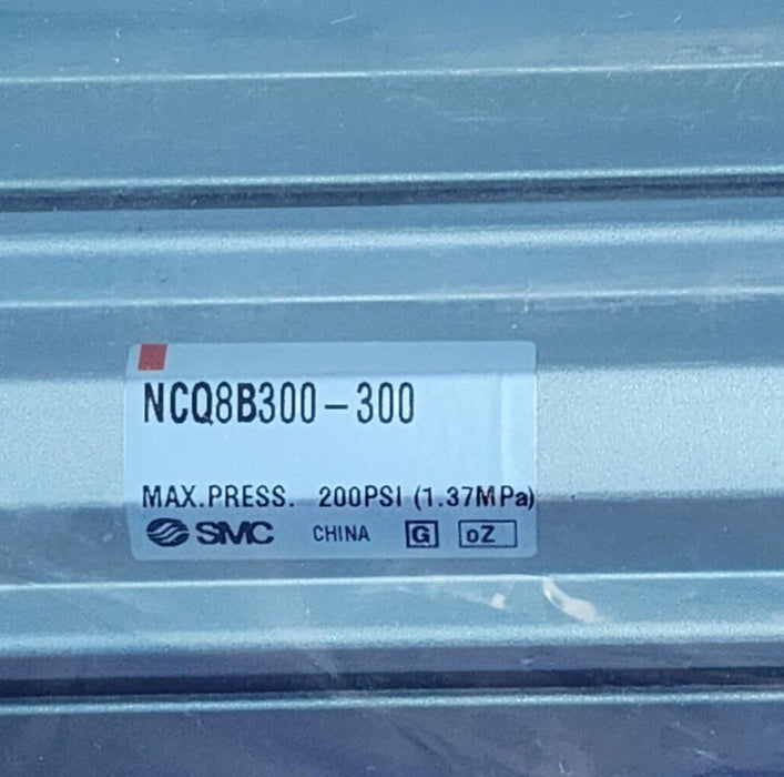 NEW SMC NCQ8B300-300 SERIES NCQ8 COMPACT CYLINDER 200PSI (1.37MPa)