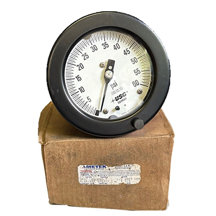 NEW AMETEK 150372 ACR-LOC PRESSURE GAUGE 60PSI 1/2'' ANPT 1933