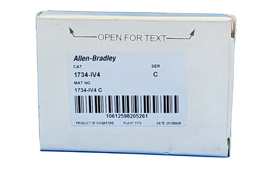 NIB ALLEN BRADLEY 1734-IV4 SER. C I/O MODULE FW: 3.022