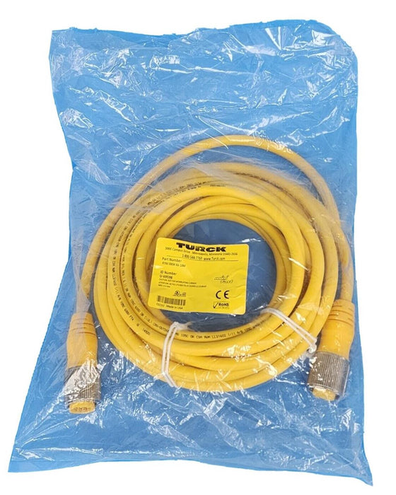 NEW TURCK RYM RKM 86-10M CORDSET DOUBLE-ENDED ID NO. U-69598