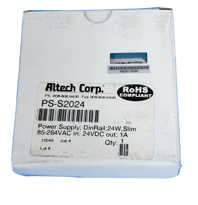 NIB ALTECH CORP. PS-S2024 POWER SUPPLY PSS2024, 24W, 24VDC