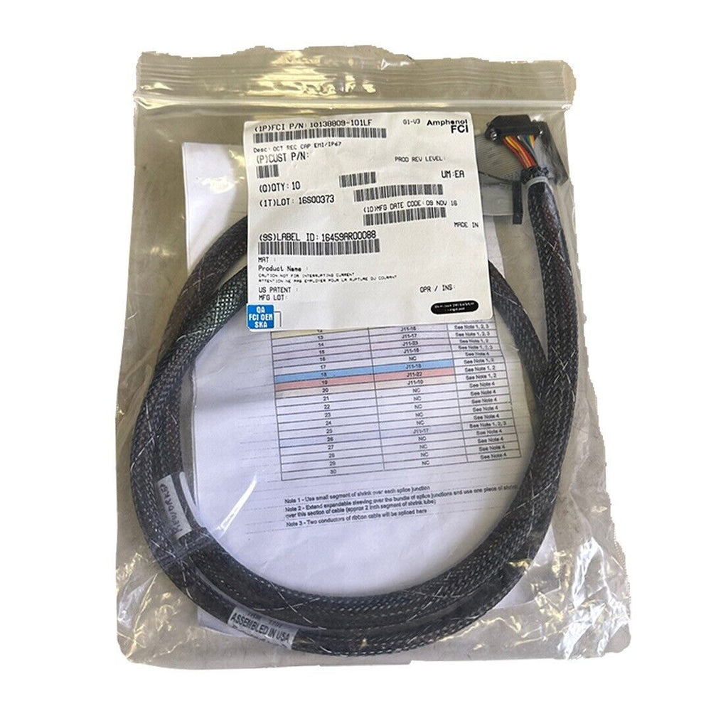 NEW AMPHENOL FCI 10138809-101LF / 10138809101LF OCT REC CAP EMI/IP67 CABLE