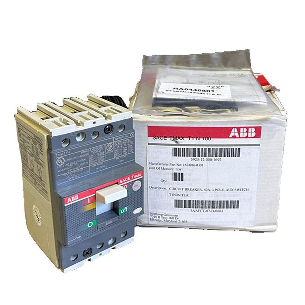 NEW ABB 1SDA061805R1 SACE TMAX T1 N 100 CIRCUIT BREAKER T1N060TLA T1N 3-POLE