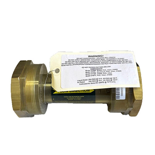 NEW JOHN C. ERNST MODEL 370BR BRASS PVC VITON 316SS VACUUM PUMP FLOW METER