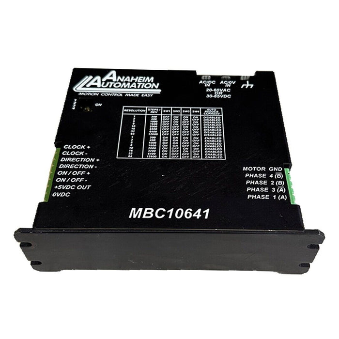 NEW ANAHEIM AUTOMATION MBC10641 STEP MOTOR DRIVER 20-60VAC OR 30-85VDC 1.5-10A