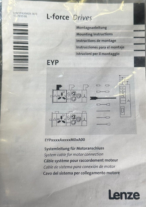 NEW LENZE EYP0004A0059M01A00 L-force DRIVES MOTOR ENCODER CABLE 6-PIN 15106808