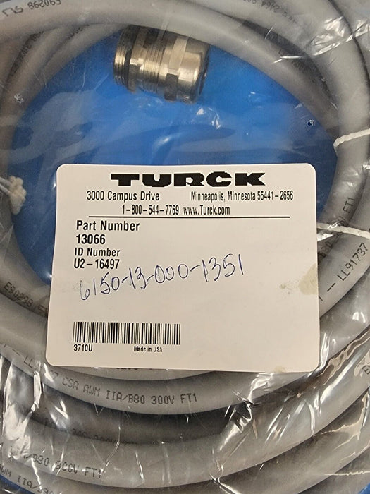 NEW TURCK 13066 CABLE ID NUMBER U2-16497
