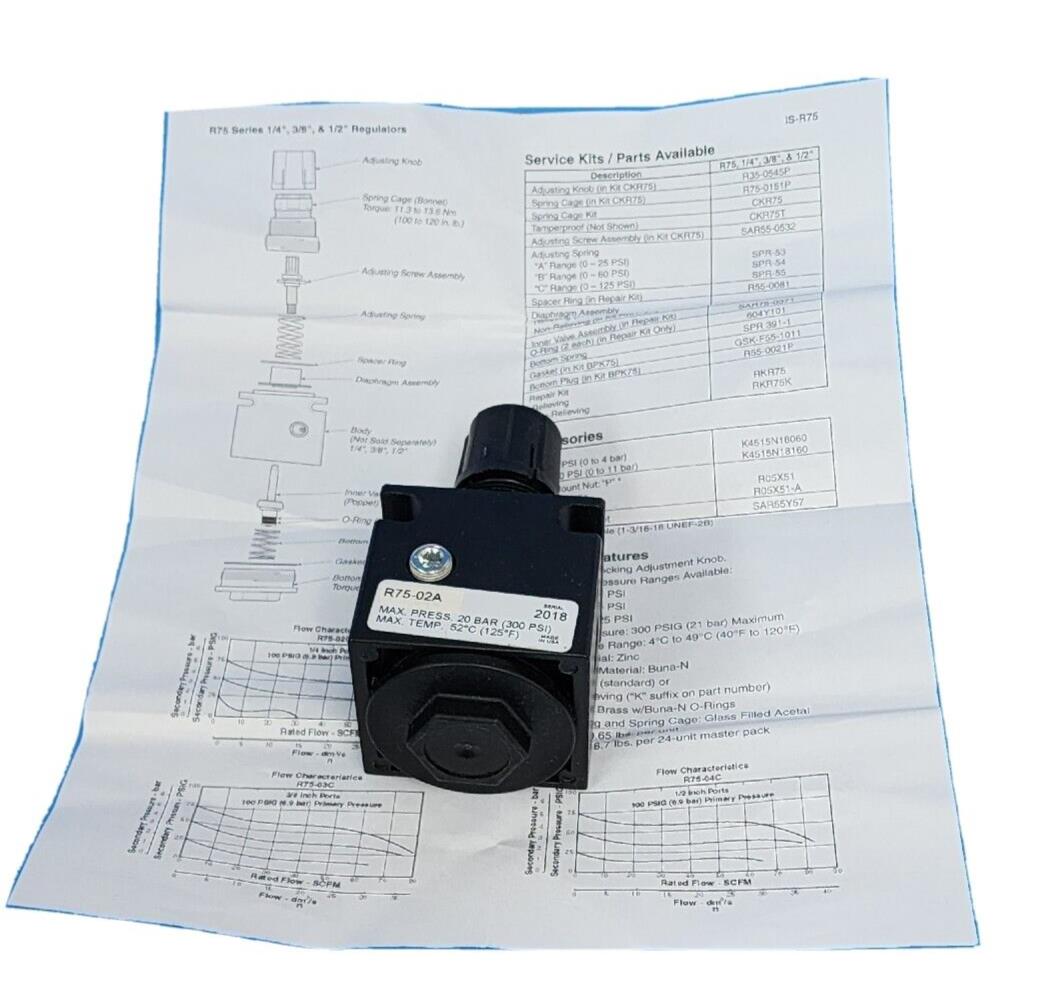 NEW PARKER R75-02A REGULATOR R7502A