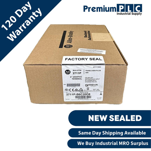 NEW SEALED ALLEN BRADLEY 2711P-B6C20D8 /A PanelView Plus 600 COLOR Enet/RS232