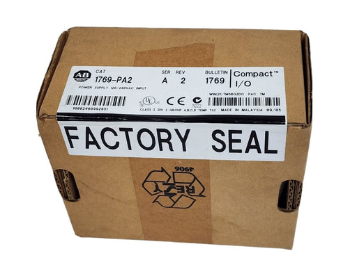 FACTORY SEALED ALLEN BRADLEY 1769-PA2 SER. A REV. 2 POWER SUPPLY COMPACT I/O