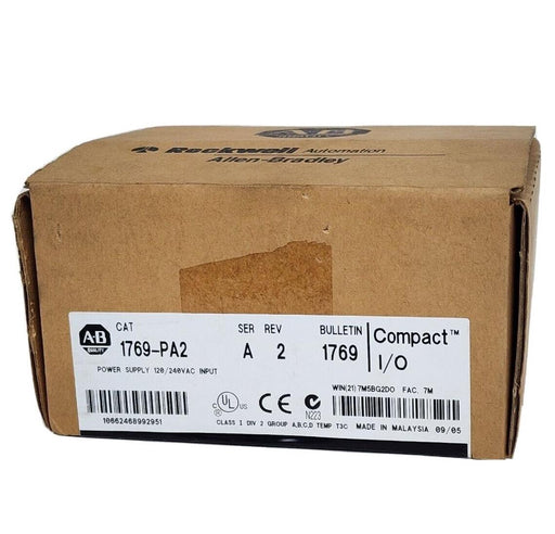 FACTORY SEALED ALLEN BRADLEY 1769-PA2 SER. A REV. 2 POWER SUPPLY COMPACT I/O