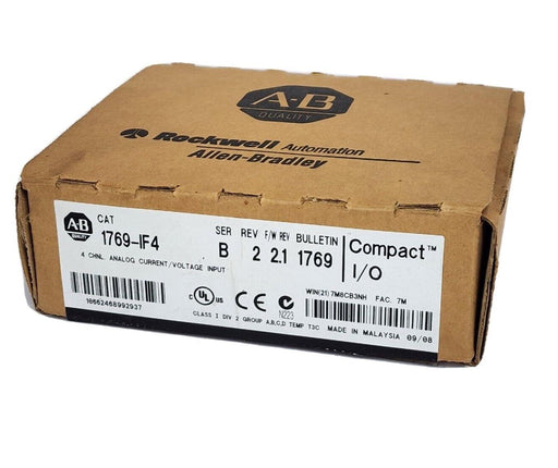 NIB ALLEN BRADLEY 1769-IF4 SER. B REV. 2 F/W REV. 2.1 COMPACT I/O MODULE