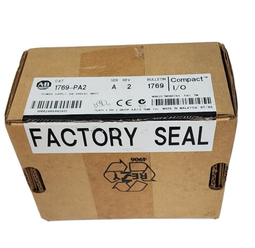 NIB ALLEN BRADLEY 1769-PA2 SER. A REV. 2 POWER SUPPLY 120/240VAC COMPACT I/O